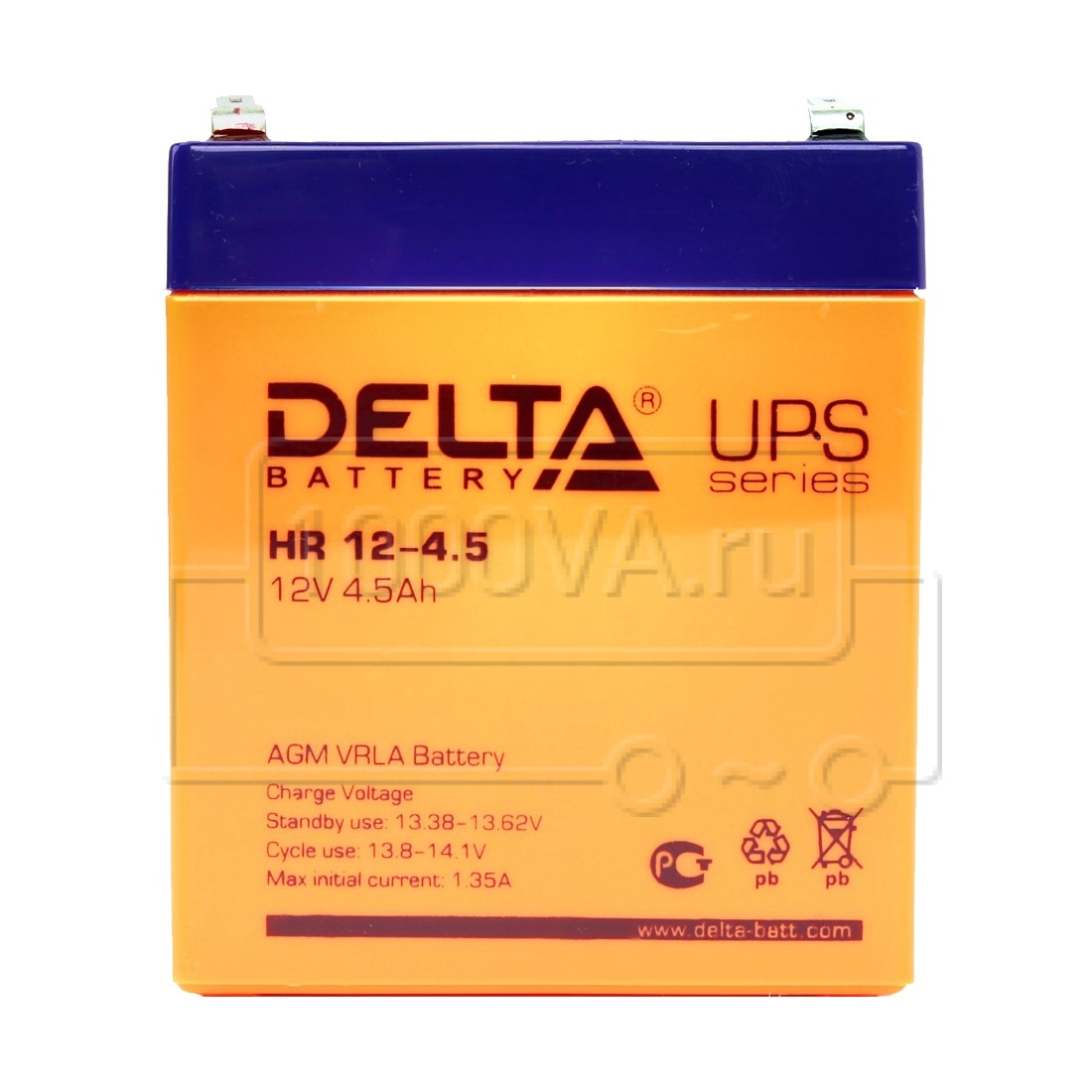 Аккумулятор Delta HR 12-4,5 Опт/Розница. Доставка в регионы и по Москве ...