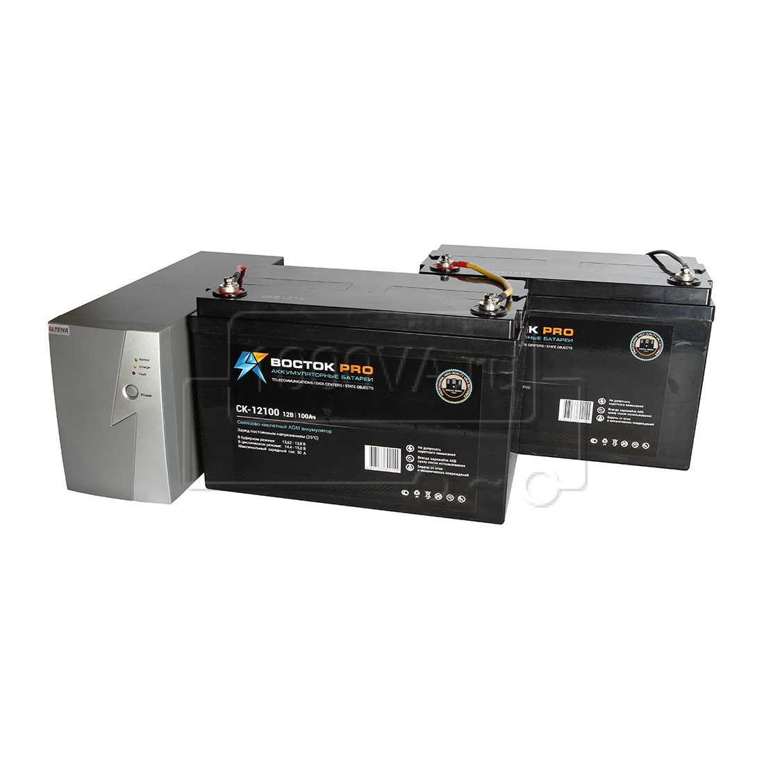 ELTENA Intelligent 1000LT2 + 2 АКБ Восток СК-12100