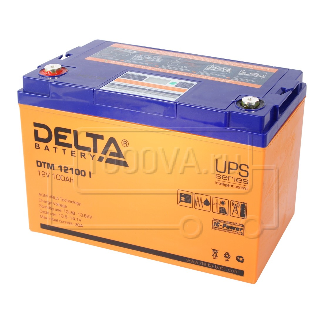 Купить аккумулятор Delta DTM 12100 I по выгодной цене - www.1000va