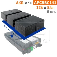 CSB, BB Battery Комплект аккумуляторов для APCRBC141