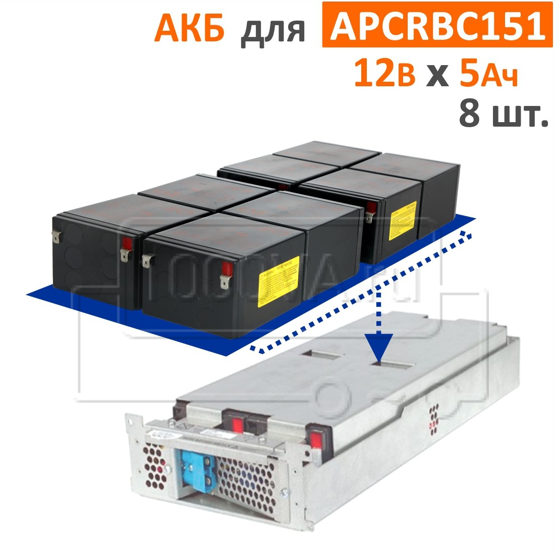 CSB, BB Battery Комплект аккумуляторов для APCRBC151