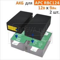 CSB, BB Battery Комплект аккумуляторов для APCRBC124
