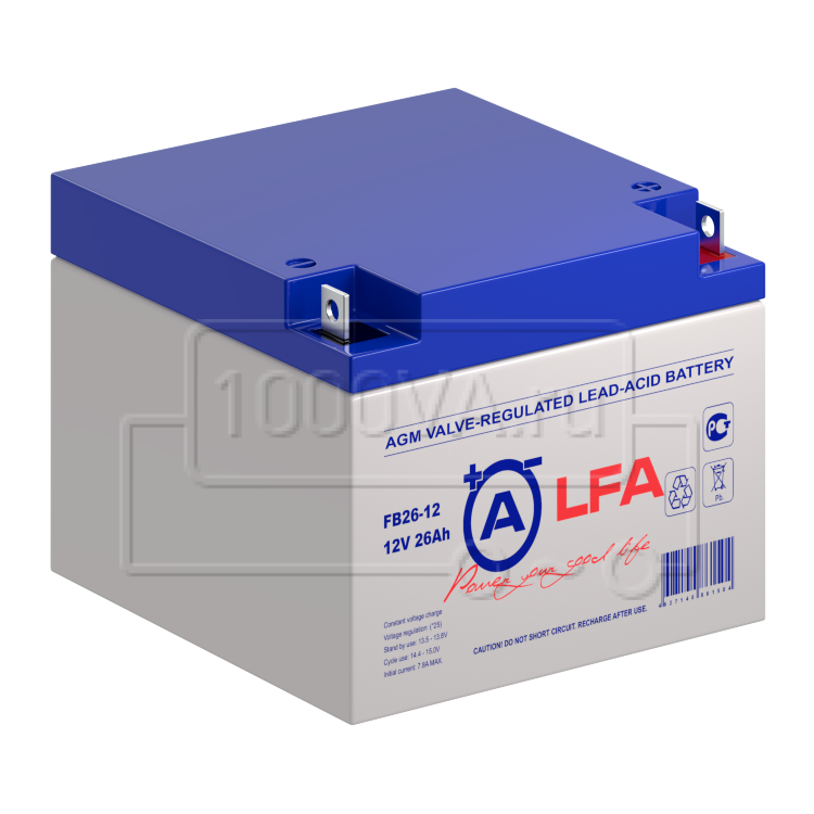 Купить аккумулятор LFA BATTERY FB 26-12 по выгодной цене - www.1000va.ru
