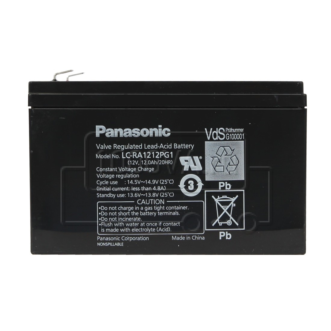 Купить аккумулятор Panasonic LC-RA1212P по выгодной цене - www.1000va.ru