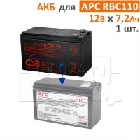 CSB, BB Battery Комплект аккумуляторов для APCRBC110