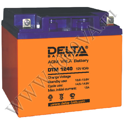 Аккумулятор delta dtm 1240l