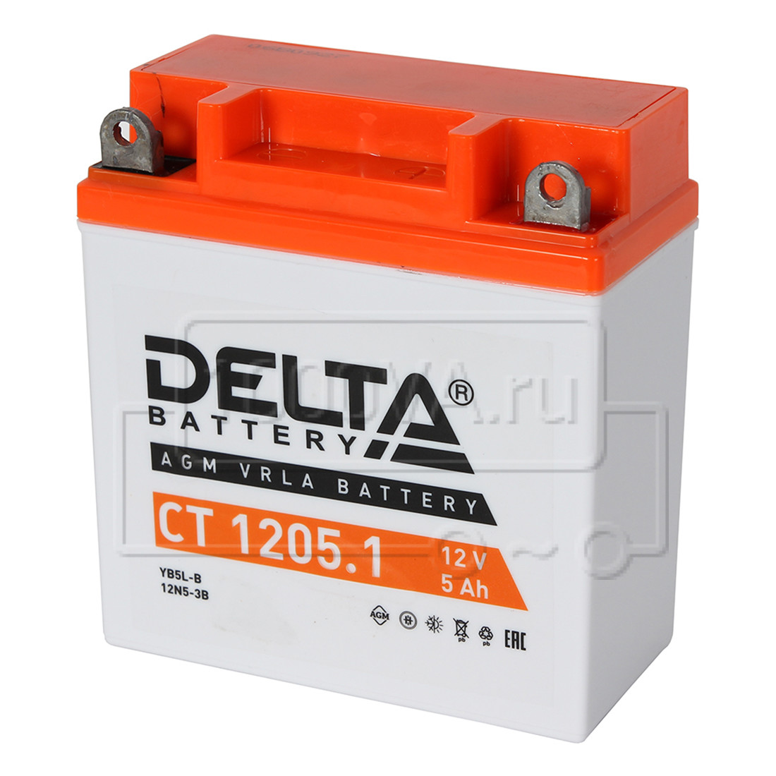 На мопед альфа какой аккумулятор. Аккумулятор Delta CT 1205. Аккумулятор Delta Battery ct1205 на авто. Аккумулятор Delta для скутера. АКБ на мопед Альфа 110 кубов.